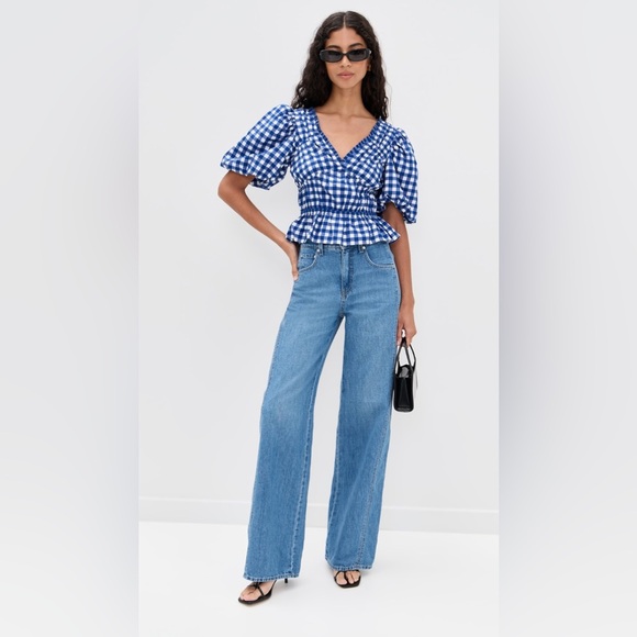 Sea New York Tops - Sea NY Neci Gingham V Neck Top - NWT